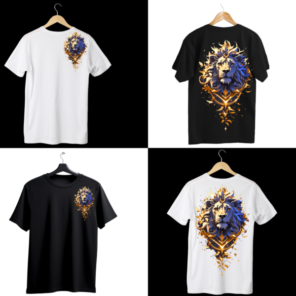 Dynamic Lion Silhouette T-Shirt