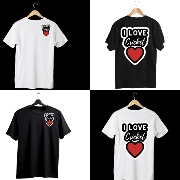 I Love Cricket T-Shirt - Cricket Lovers Shirt