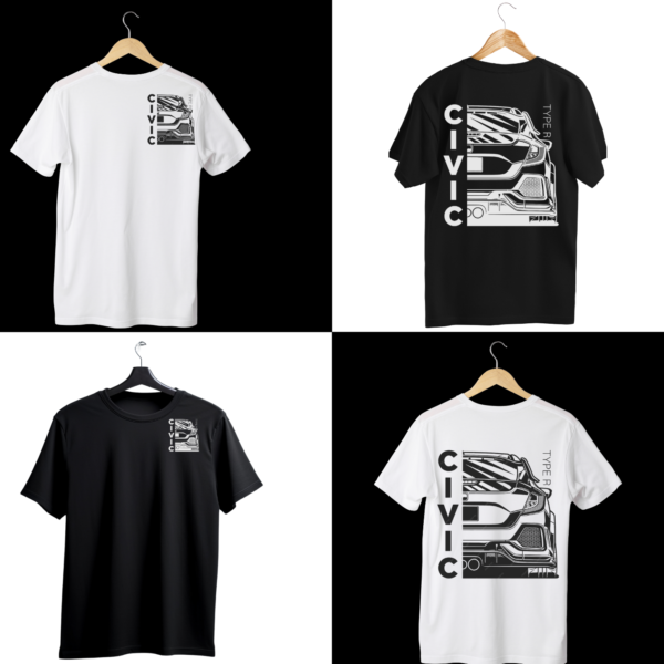 Honda Civic Type R, Car Guys, and Racing Fans T-Shirt